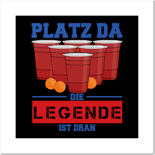 Beerpong Legende ist dran! Wall Art by teemey